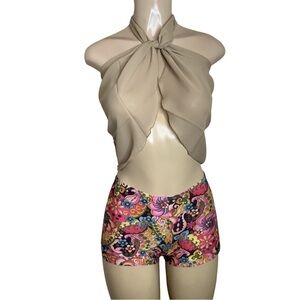 Indecent Proposal Made by Zuliana Shorts & Zuliana Sarong Top New With Tags